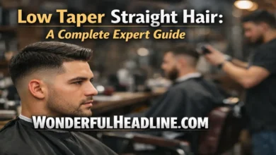 Low Taper Straight Hair: A Complete Expert Guide 2 Low Taper Straight Hair