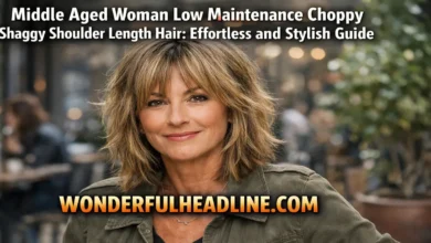 Middle Aged Woman Low Maintenance Choppy Shaggy Shoulder Length Hair: Effortless and Stylish Guide 3 Middle Aged Woman Low Maintenance Choppy Shaggy Shoulder Length Hair